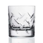 12 glas för whisky eller vatten i ekokristall med moderna dekorationer - arytmi Viadurini