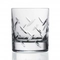 12 glas för whisky eller vatten i ekokristall med dyrbara dekorationer - arytmi