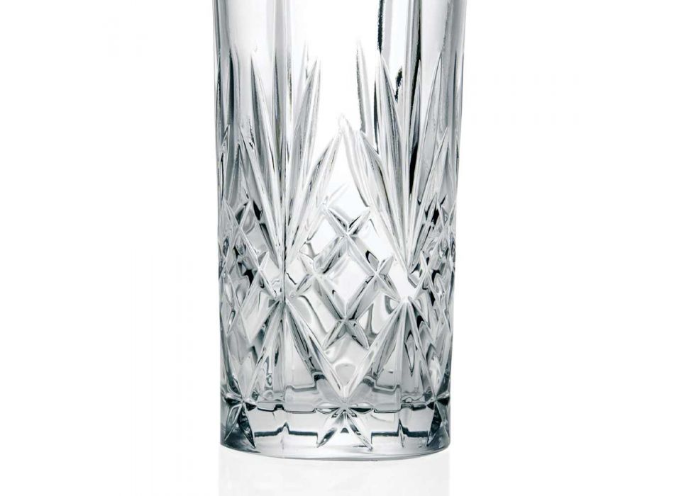 12 Tumbler Alto Highball-glasögon för cocktail i Eco Crystal - Cantabile Viadurini