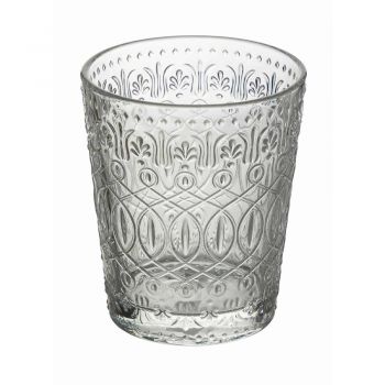 12 glasögon för vatten i dekorerat genomskinligt glas - marockobiskt
