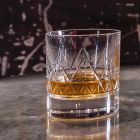 12 glas whisky eller vatten lyxig modern design i kristall - arytmi Viadurini