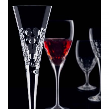 12 vinglas fluterglas för kristallbubblor - Titanioball