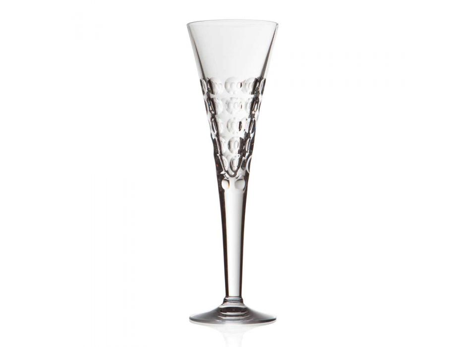 12 vinglas fluterglas för kristallbubblor - Titanioball