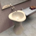Modern design piedestal sink Twister gjord i Italien