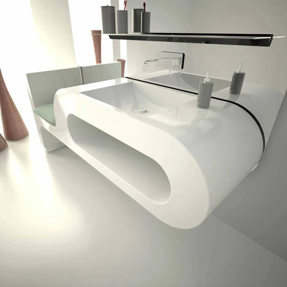 Garfish Badrum Design Sink Made in Italy Viadurini