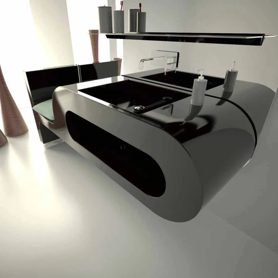 Garfish Badrum Design Sink Made in Italy Viadurini