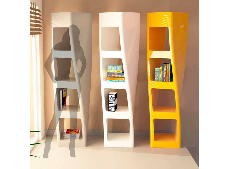 Modern Design bokhylla Collins Made in Italy Gjord i Italien Viadurini