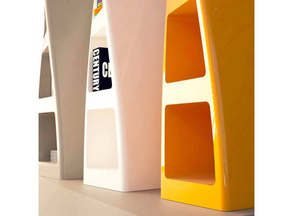 Modern Design bokhylla Collins Made in Italy Gjord i Italien Viadurini