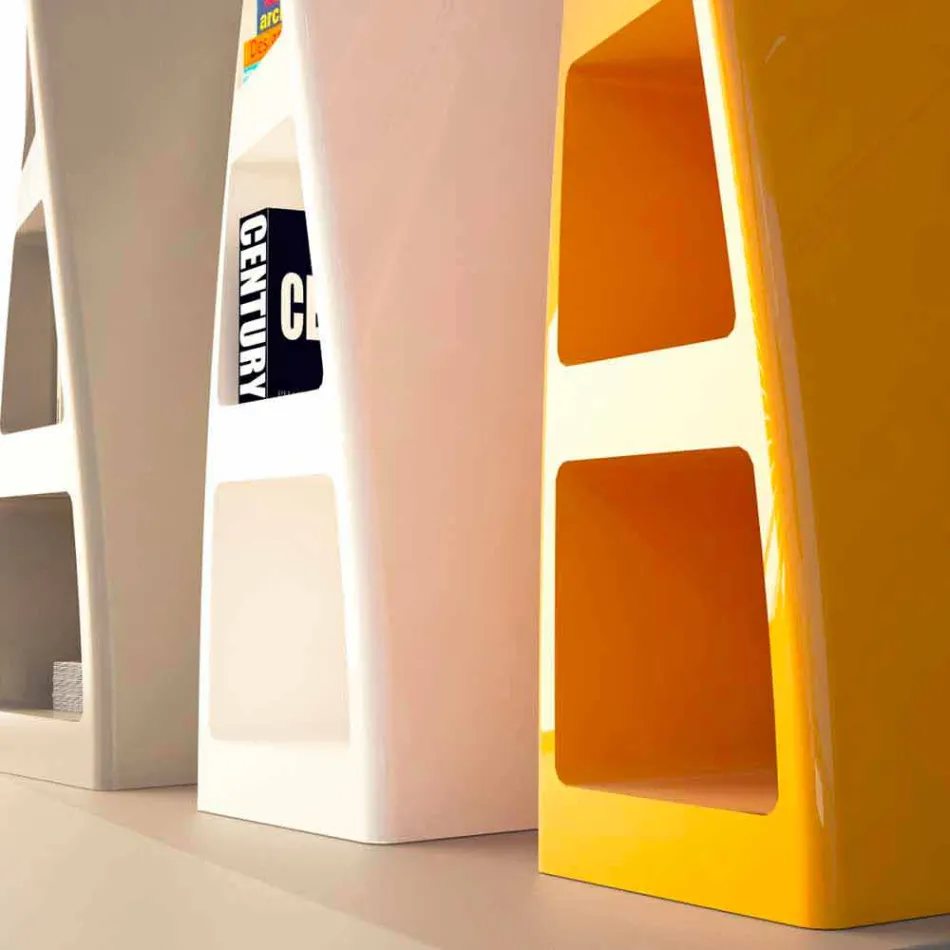 Modern Design bokhylla Collins Made in Italy Gjord i Italien Viadurini