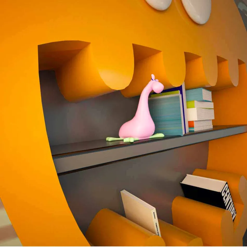 Hardy Modern Bookshelf Made in Italy Viadurini