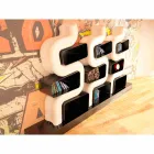 Ser P Modern bokhylla gjord i Italien Viadurini