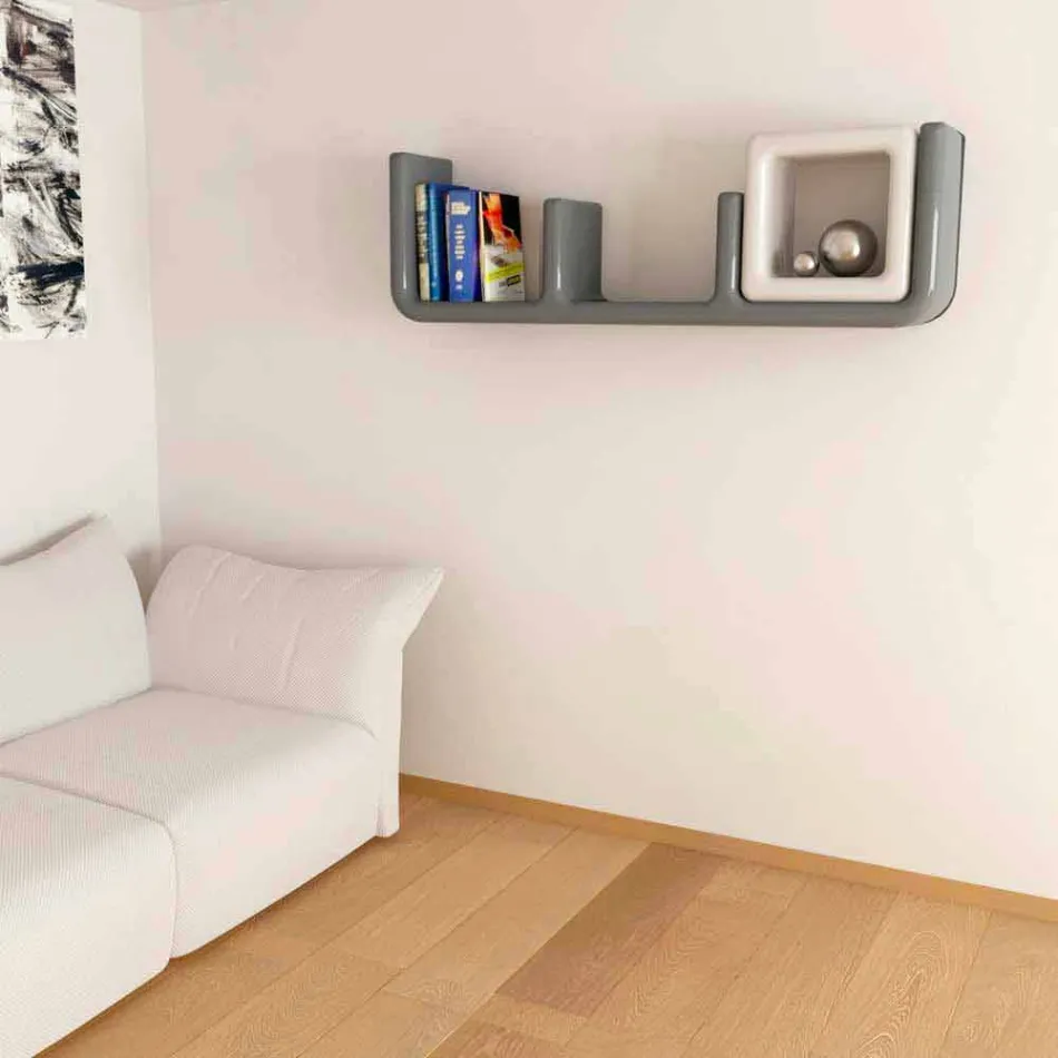 Modern Design Atlante Hylla Tillverkad i Italien Viadurini