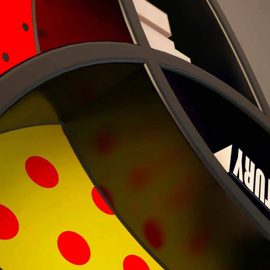 Hylla Design Poppy bok gjord i Italien Viadurini