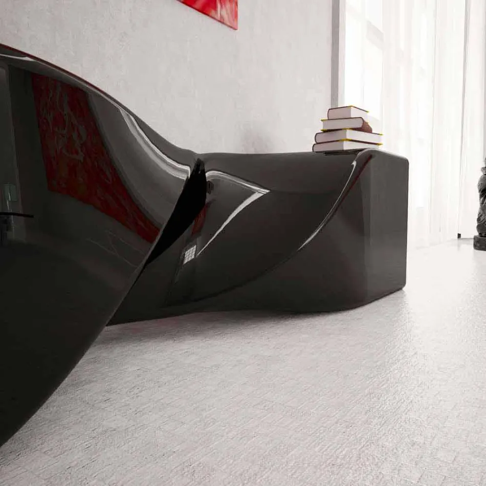 Modern designbänk Bobby Made i Italien Viadurini