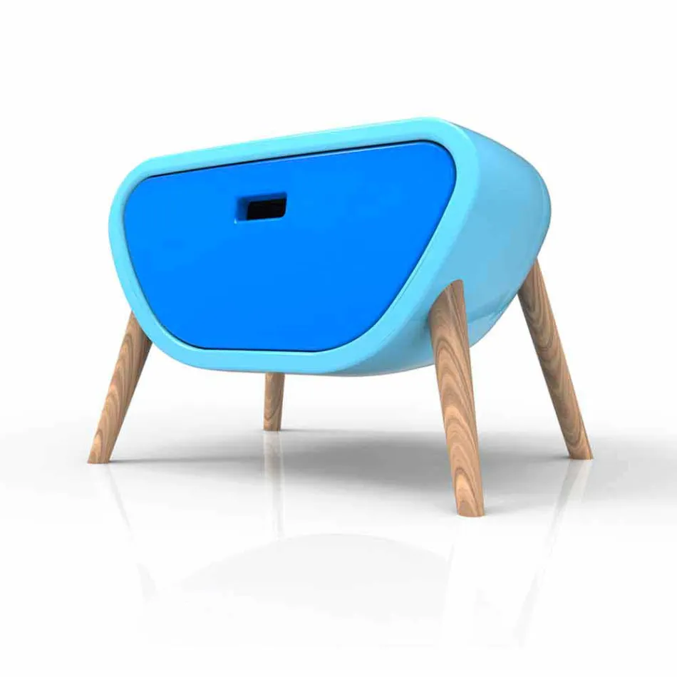 Moderna sängbord Design Little Gauche Made in Italy Viadurini