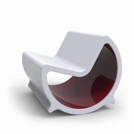 2 sittplatser Rocking Sofa Design Moon Made in Italy Viadurini