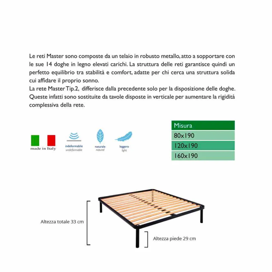 Nätverks Bio Comfort 1 Double Viadurini