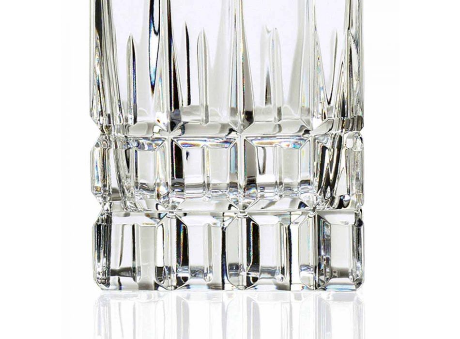 2 Whiskyflaskor med Crystal Cap Square Design med Cap - Fiucco