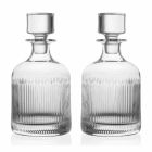 2 whiskyflaskor med miljövänlig Crystal Cap Vintage Design - Taktil Viadurini