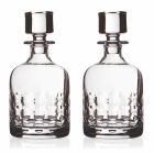2 flaskor för whisky i ekologisk kristall dekorerad med lock - titanioball Viadurini