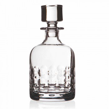 2 flaskor för whisky i ekologisk kristall dekorerad med lock - titanioball