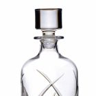 2 Whiskyflaskor med cylindrisk designlock i Eco Crystal - Montecristo Viadurini