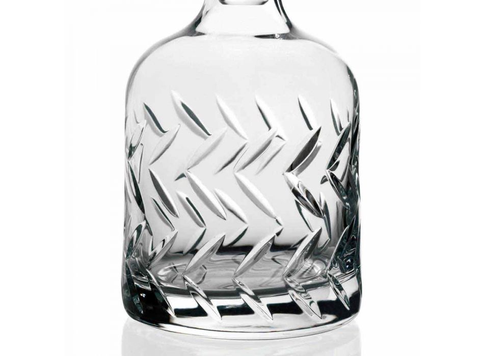 2 miljövänliga Crystal Whisky-flaskor med vintage dekorativ keps - arytmi