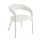 2 stoppade fåtöljer i bouclè-tyg med klädd ram - Domenica Viadurini