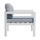 2 utomhusstolar i aluminium och polyesterkuddar - Musse Pigg Viadurini