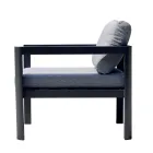 2 utomhusstolar i aluminium och polyesterkuddar - Musse Pigg Viadurini