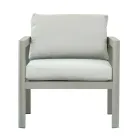 2 utomhusstolar i aluminium och polyesterkuddar - Musse Pigg Viadurini