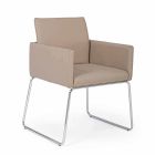 2 stolar med armstöd täckta i konstläder Modern design Homemotion - Farra Viadurini