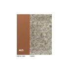 2 inomhusstolar i metall med Bliss tygsits - Avenia Viadurini