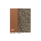 2 inomhusstolar i metall med Bliss tygsits - Avenia Viadurini