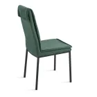 2 stoppade stolar i färgglatt tyg och metallram - Fabrizio Viadurini