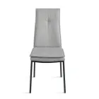 2 stoppade stolar i färgglatt tyg och metallram - Fabrizio Viadurini