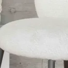 2 stolar tillverkade av grafitmetall med Bliss-tygsits - Lunea Viadurini