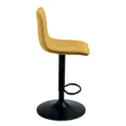 2 vardagsrumspallar med klädda tygsitsar i olika färger - Impeto Viadurini