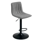 2 vardagsrumspallar med klädda tygsitsar i olika färger - Impeto Viadurini