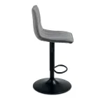 2 vardagsrumspallar med klädda tygsitsar i olika färger - Impeto Viadurini