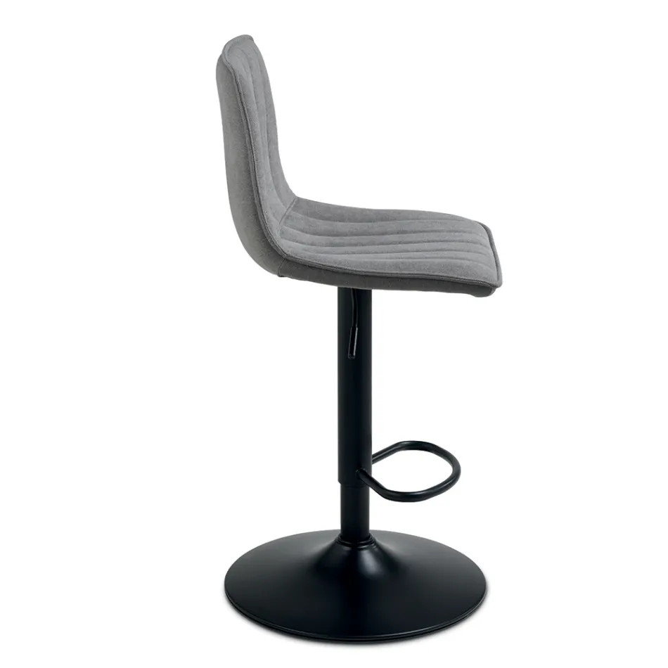 2 vardagsrumspallar med klädda tygsitsar i olika färger - Impeto Viadurini