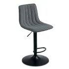 2 vardagsrumspallar med klädda tygsitsar i olika färger - Impeto Viadurini