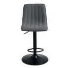 2 vardagsrumspallar med klädda tygsitsar i olika färger - Impeto Viadurini