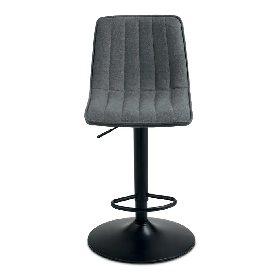 2 vardagsrumspallar med klädda tygsitsar i olika färger - Impeto Viadurini