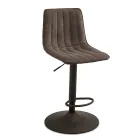 2 vardagsrumspallar med klädda tygsitsar i olika färger - Impeto Viadurini