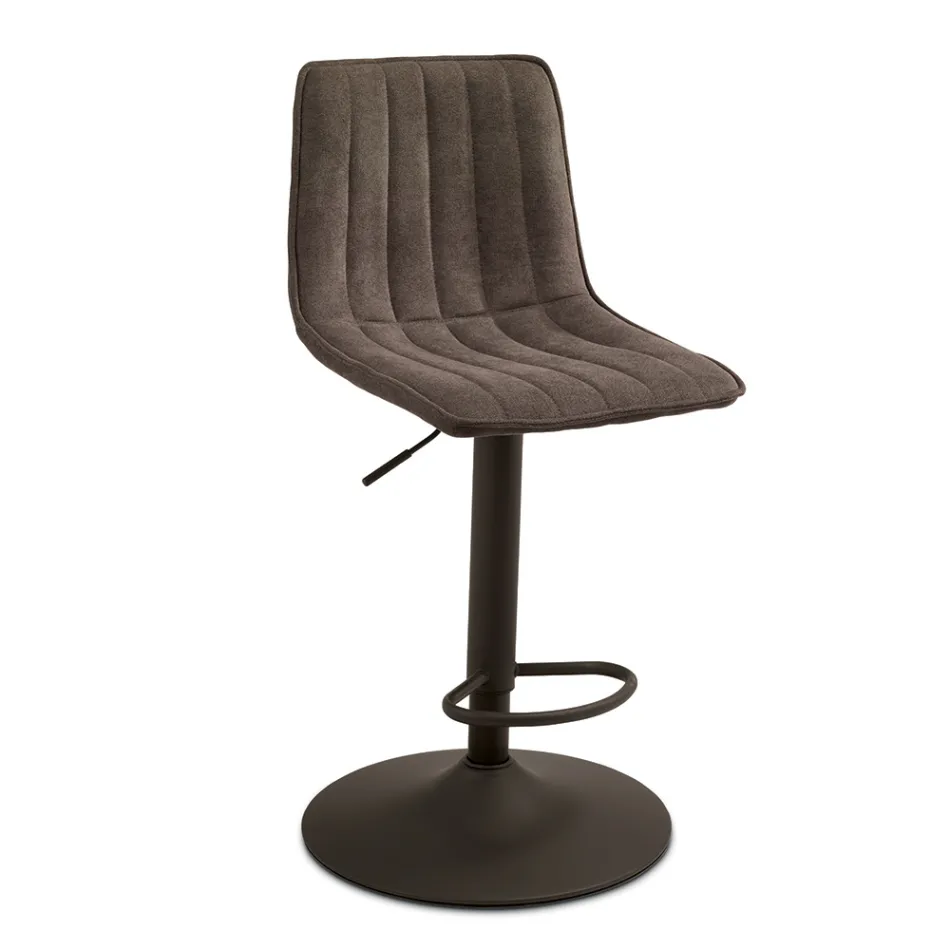 2 vardagsrumspallar med klädda tygsitsar i olika färger - Impeto Viadurini