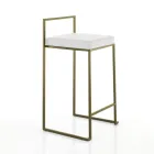 2 Vardagspallar med sits i syntetiskt läder - Afnio Viadurini