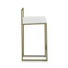 2 Vardagspallar med sits i syntetiskt läder - Afnio Viadurini