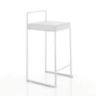 2 Vardagspallar med sits i syntetiskt läder - Afnio Viadurini