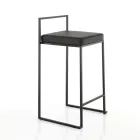 2 Vardagspallar med sits i syntetiskt läder - Afnio Viadurini